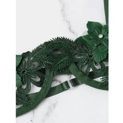 Комплект женского нижнего белья комплект с кружевным бюстгальтером