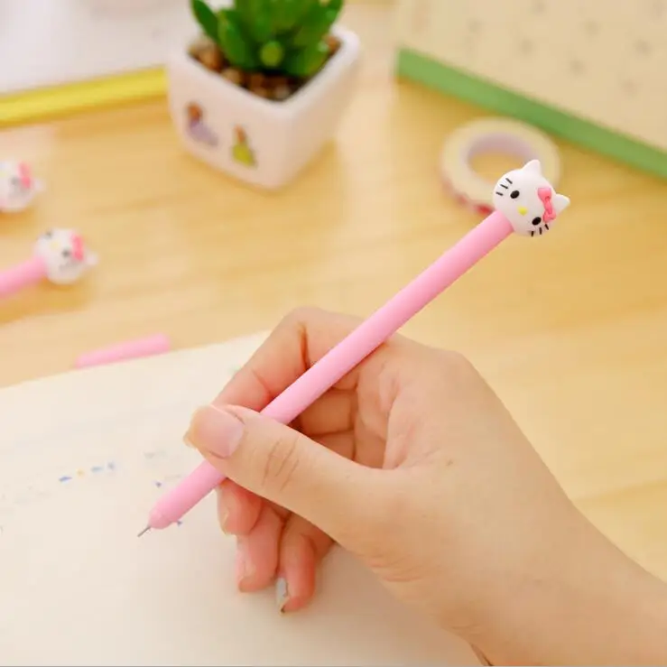 Ellen Brook 1 шт. Hello Korean Канцтовары мультфильм милые ручки с котятами реклама розовый