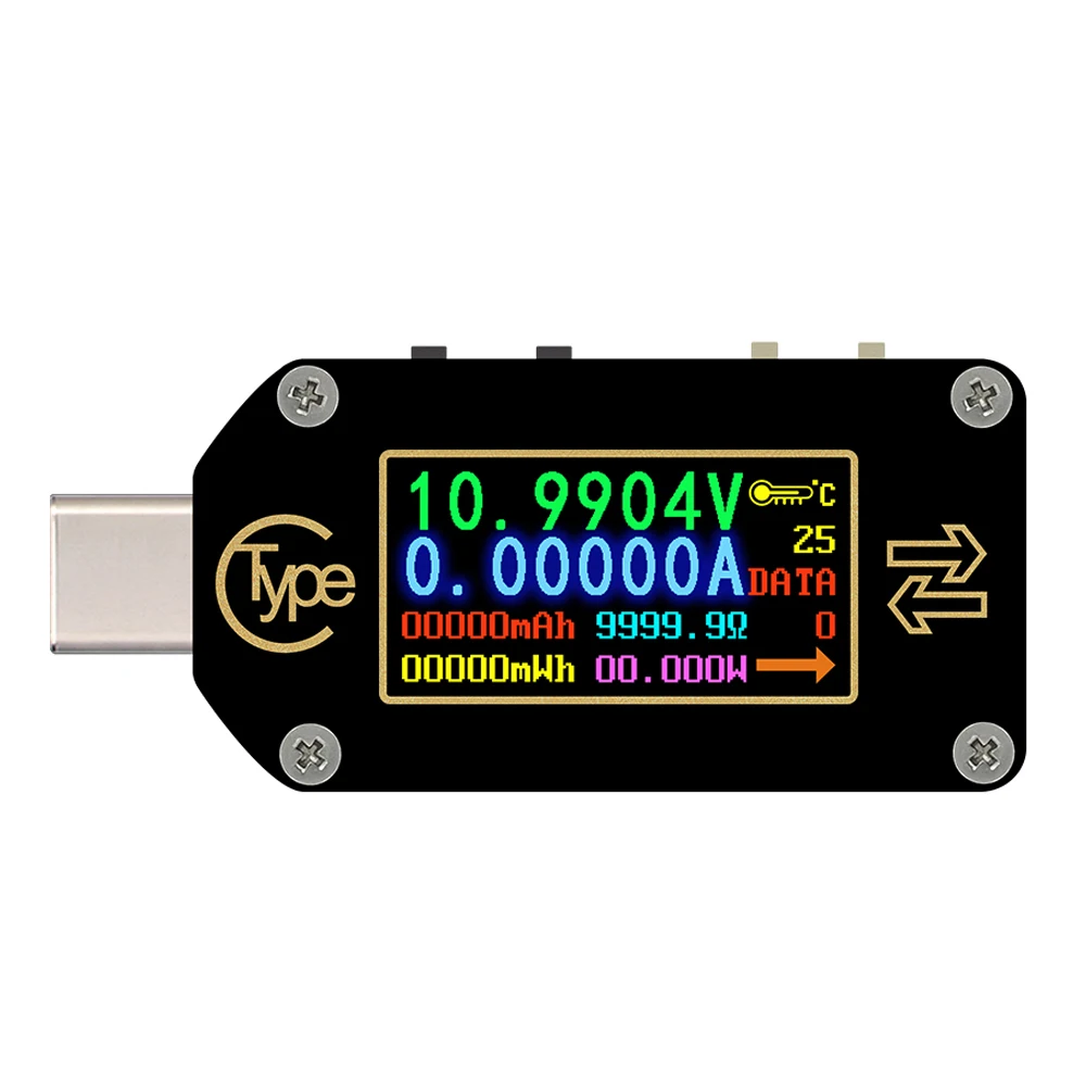 Мультиметр USB тестер HD TC66/TC66C Type C PD триггер Вольтметр Амперметр Напряжение 2