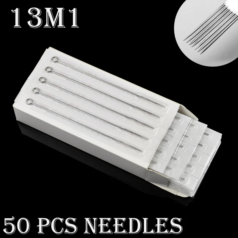 50Pcs disposable tattoo needle SINGLE STACK MAGNUM 5/7/9/11/13/15/17M1 Stainless Steel needles Tattoo equipment free shipping | Красота и