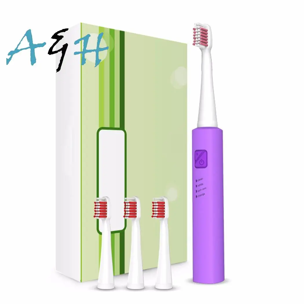 Ультра звуковая электрическая зубная щетка USB Зарядка перезаряжаемые зубные