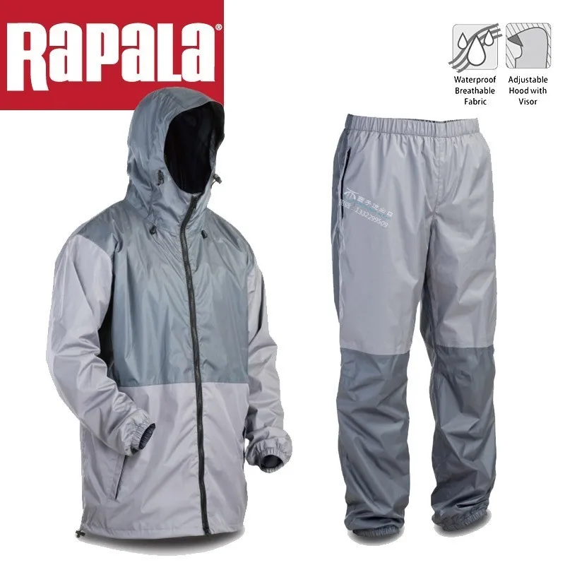100% оригинальный бренд Rapala рыболовный плащ одежда брюки от маленького до среднего