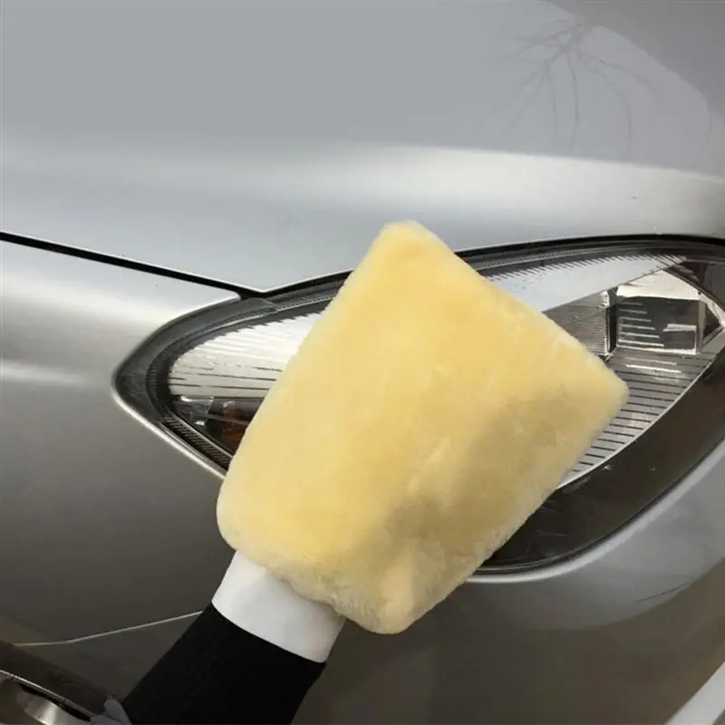 Перчатка для мытья автомобиля двухсторонняя шерстяная микрофибра перчатка