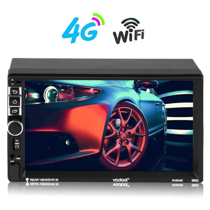 VODOOL 7in сенсорный экран 2Din Android Bluetooth Автомобильный gps навигатор MP5 плеер