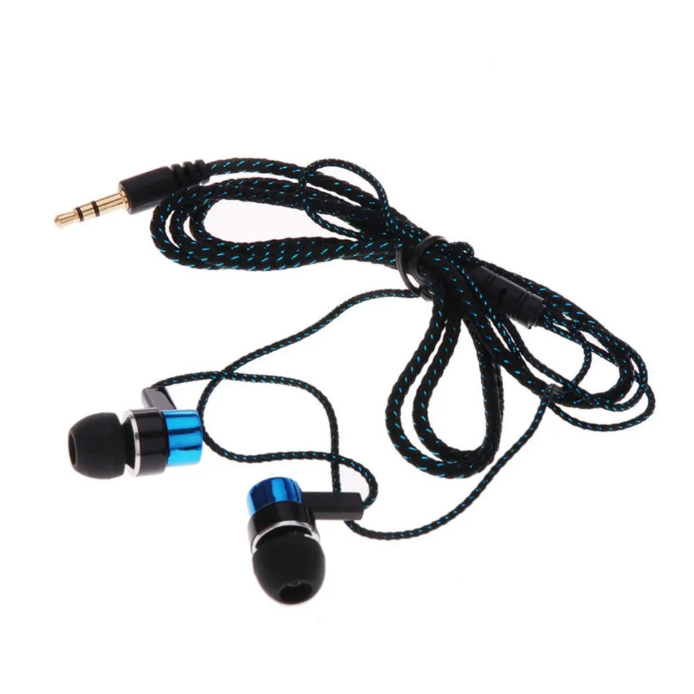CHYI In Ear проводные наушники плетеный Канат 3 5 мм Универсальная Музыкальная
