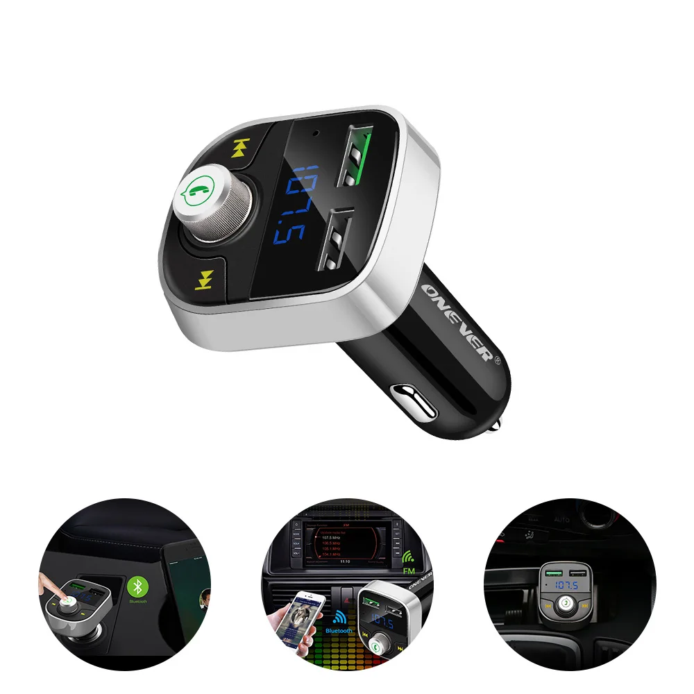 FM трансмиттер автомобильный с поддержкой Bluetooth и 2 USB портами|FM-трансмиттеры| |
