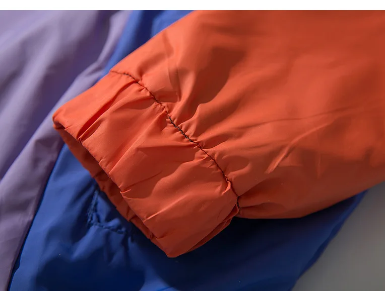 Винтажный цветной пуловер с вышивкой куртки капюшоном весна осень 2018 ветровки на