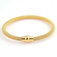 charm stainless steel magnetic clasp cable mesh wire bracelet jewelry bracelet bangle for women men gift