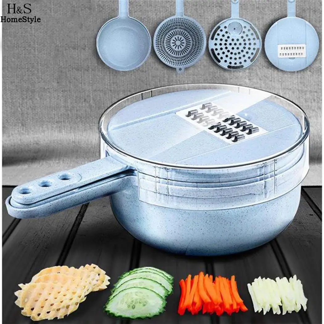 Useful Cutter Vegetable Daily Multi-Purpose Cooking Blue New Kit Tools Kitchen 448g Pink Slicer | Дом и сад