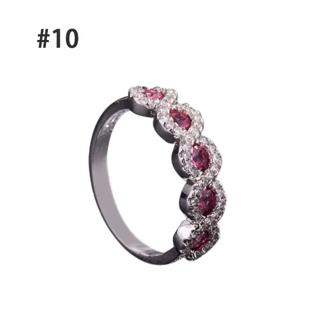 Women Fashion Round Rhinestone Casual Engagement Ring Wedding Party Approx 3g 2 1cm 0 8inch 0cm | Украшения и аксессуары