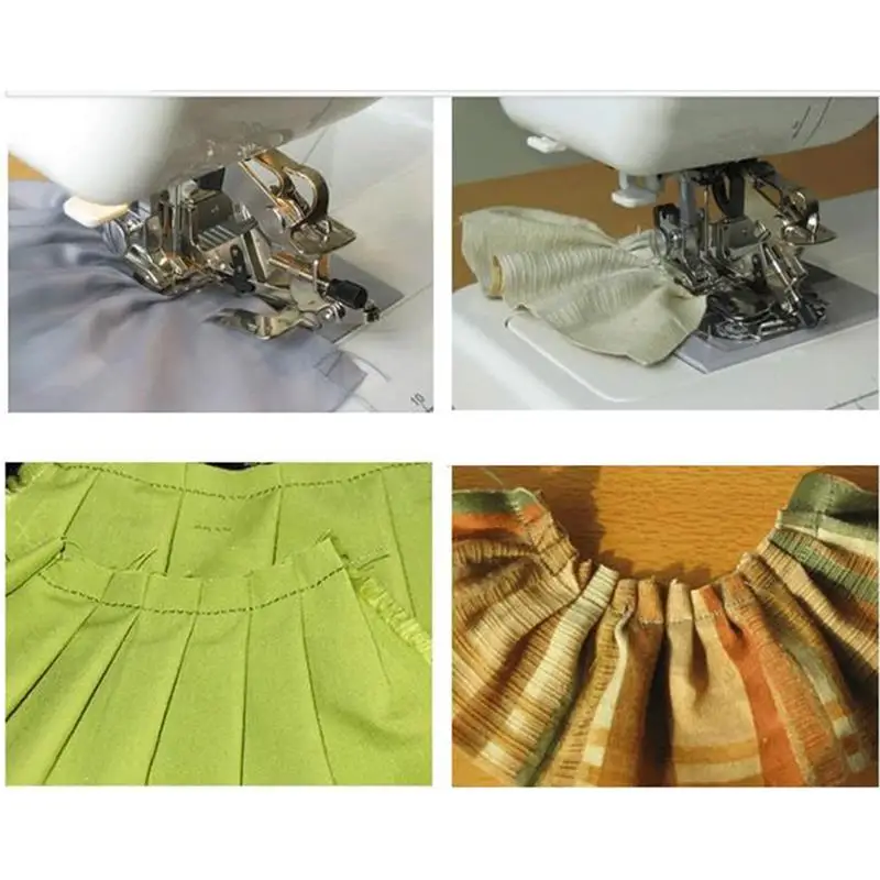 1 шт. Бытовая прижимная лапка для швейной машины гофрирования всех низких ножек