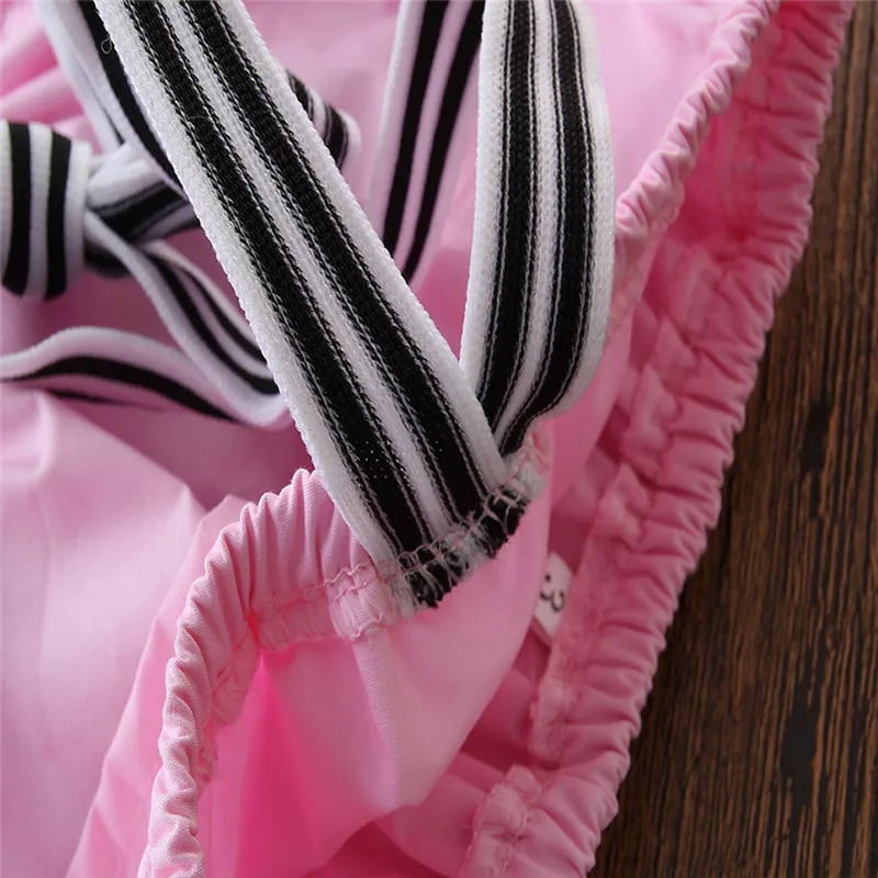 От 2 до 7 лет комплект со штанами для маленьких девочек одежда топы с открытыми