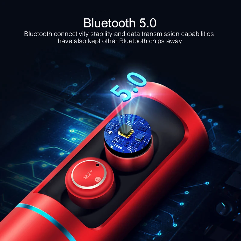 Новинка 2019 M2 + TWS True 5 0 Bluetooth наушники стерео гарнитура с зарядным отсеком|Наушники