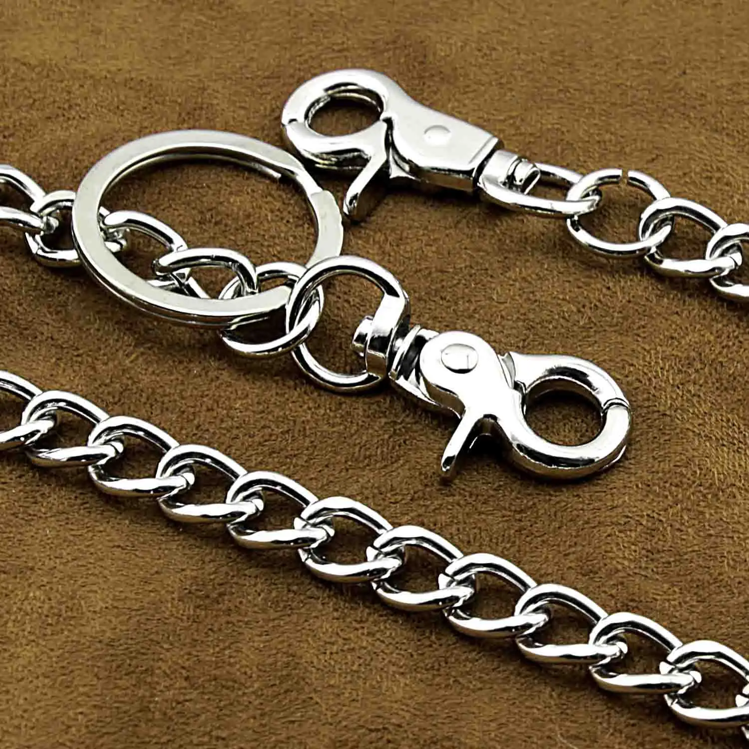 Fashion Punk Hip-hop Trendy leather Belts Waist Chain Male Pants Men women Jeans Silver Metal Clothing Accessories WZ04 | Украшения и