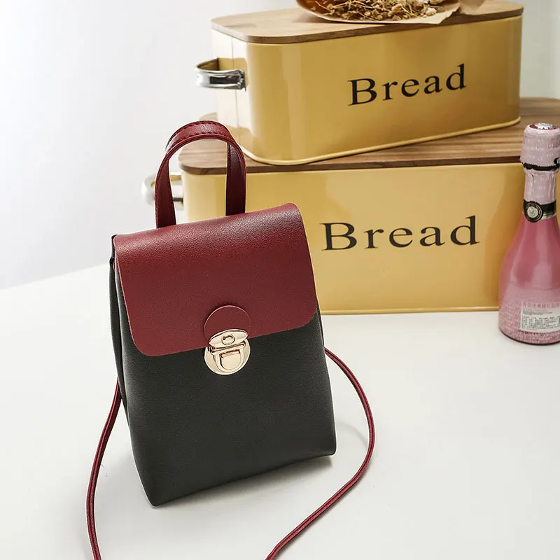 Flap small women telephone shoulder bags patchwork leather crossbody for messenger large capacity daily | Багаж и сумки