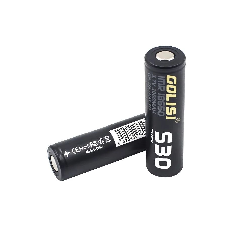 Аккумулятор GOLISI S30 IMR 18650 3000 мАч 3 7 В CDR 25A MAX 35A перезаряжаемый аккумулятор для вейпа