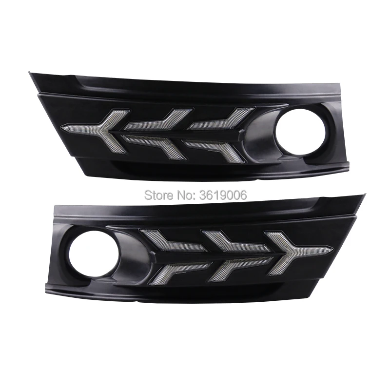 

smRKE For Toyota Corolla 17-18 Car LED DRL Daytime Running Lights White Driving Light Waterproof Car Styling