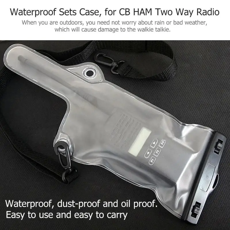 Водонепроницаемые Наборы IPX7 чехол для переноски сумка CB HAM Двусторонняя рация