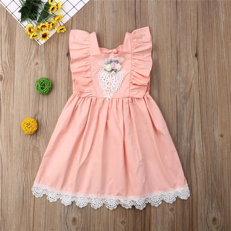 2019 Платье для маленьких девочек принцессы вечерние свадебный наряд Детская