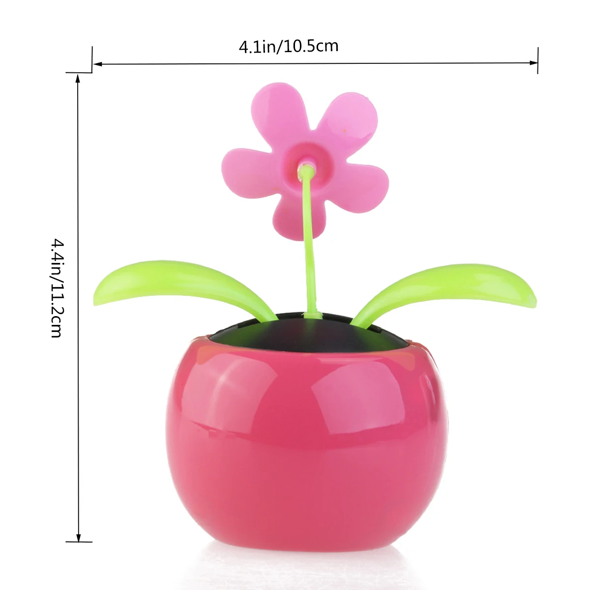 Dacing Solar Flower Car Decor Powered Happy Dancing in the Pot (Pink) | Автомобили и мотоциклы