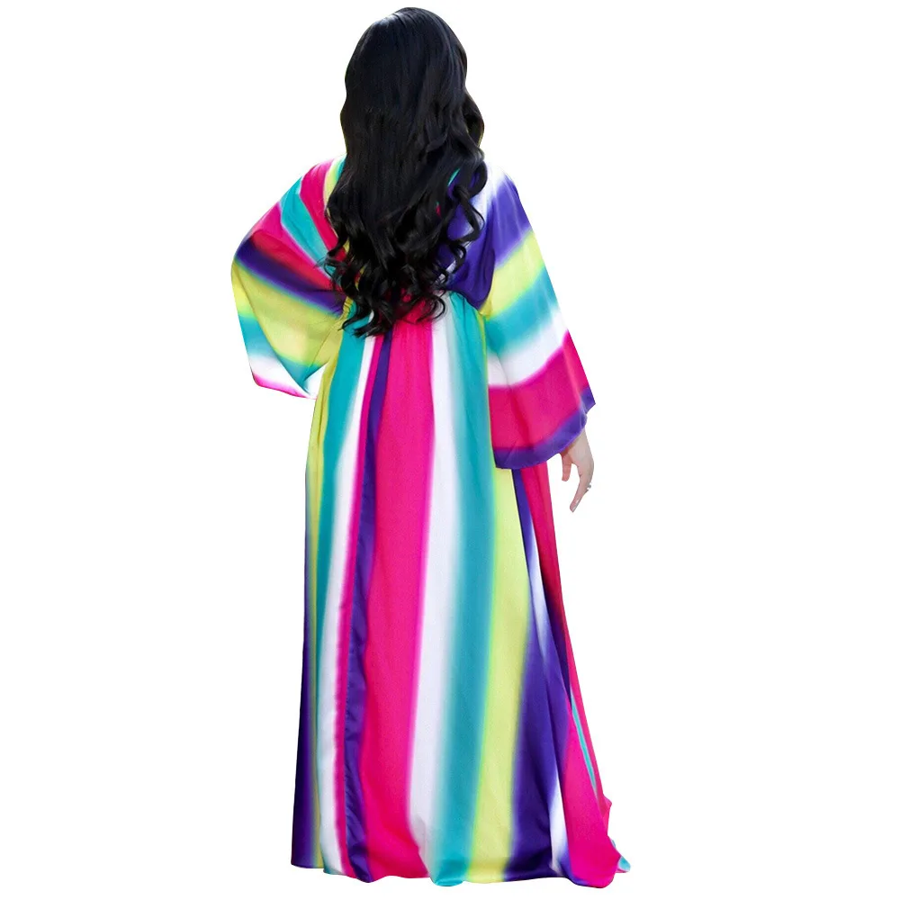 Радужное пляжное длинное платье кафтан парео стринги сексуальная накидка бикини