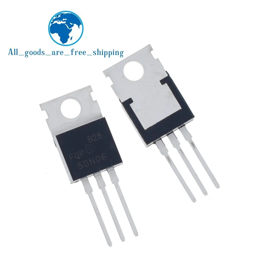 10 шт. FQP50N06 50N06 МОП-TO-220 N-CH 60V 50A