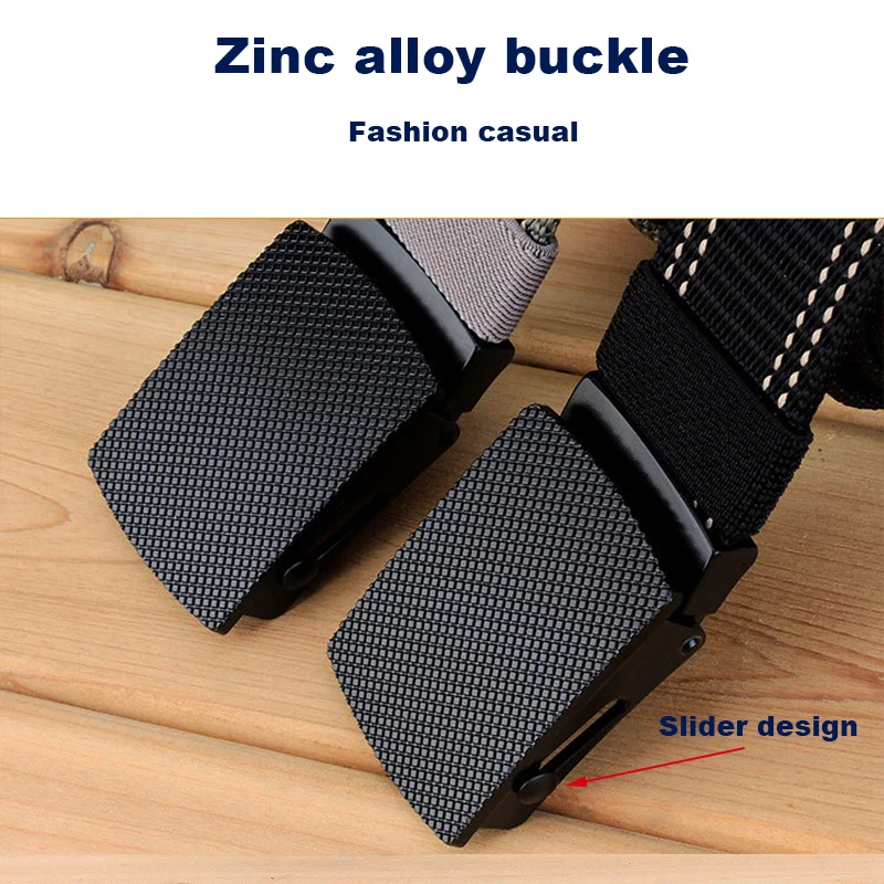 Ремень мужской из цинкового сплава повседневный непористый пояс с пряжкой для