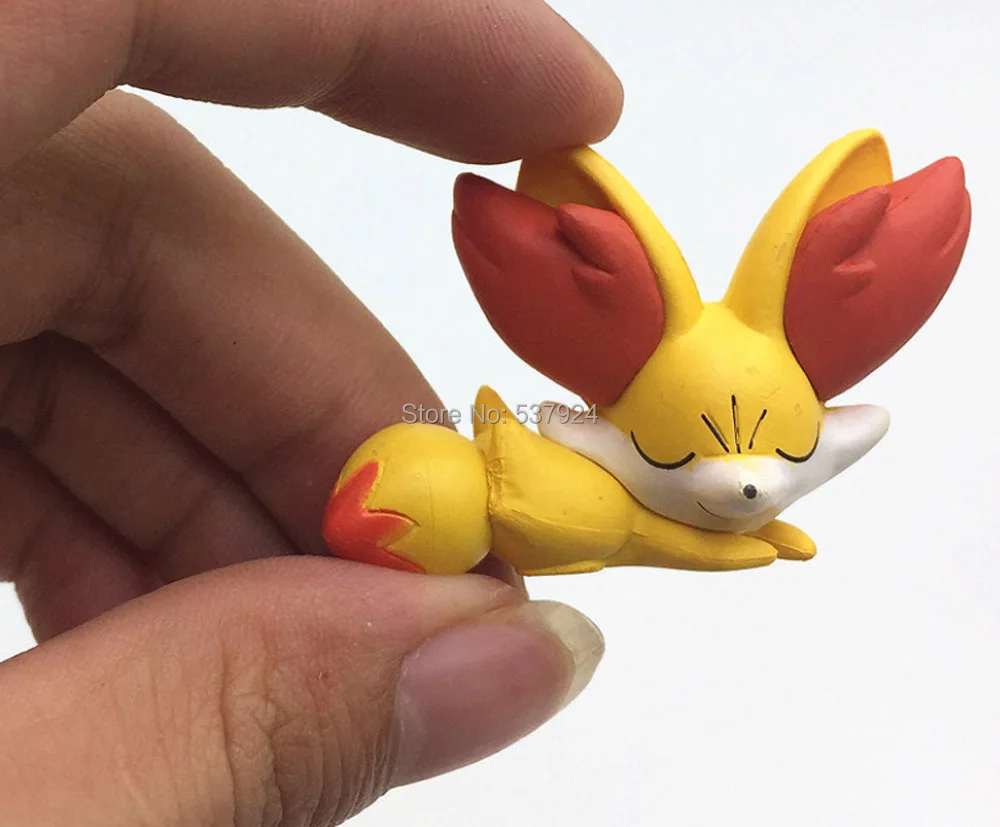 Экшн фигурка пика чуцин Fennekin Dedenne Lucario Mudkip Torchic Goomy Treecko 3 5 см из ПВХ игрушка