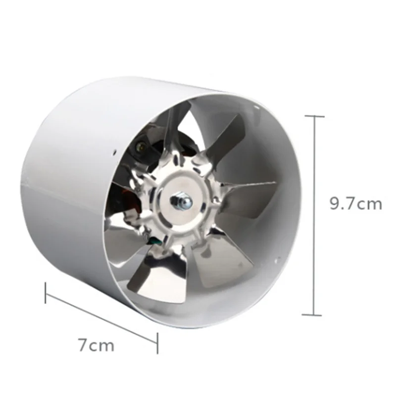 CNIM Hot 4 Inch Window Exhaust Fan Kitchen Bathroom Toilets Ventilation 2800R/Min 220V 25W White Color For Home Pipeline M | Обустройство