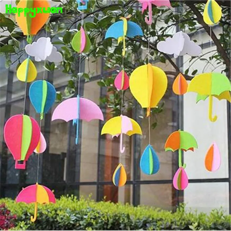 Happyxuan нетканый Войлок Ткань ремесло зонтик горячий воздушный шар DIY креативный