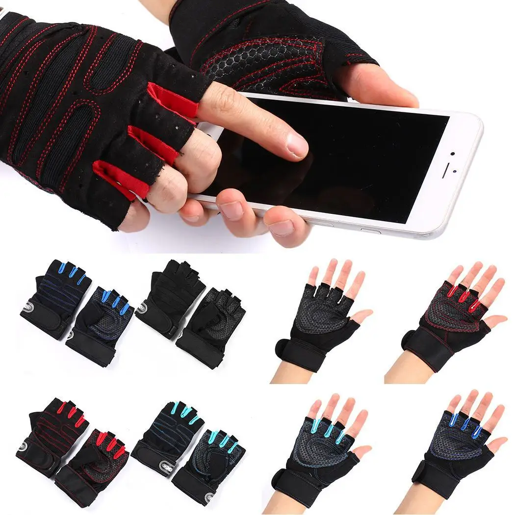 Half Finger Cycling Gloves Anti Slip Gel Pad Breathable Motorcycle MTB Road Bike Men Women Sports Bicycle | Спорт и развлечения