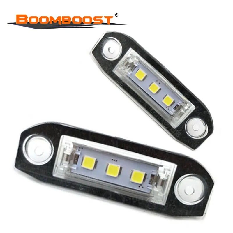 6000K 12v 2pcs LED License Lamp Assembly plate light White for Volvo S40 S60 S80 XC70 XC60 Automotive Car-Styling | Автомобили и