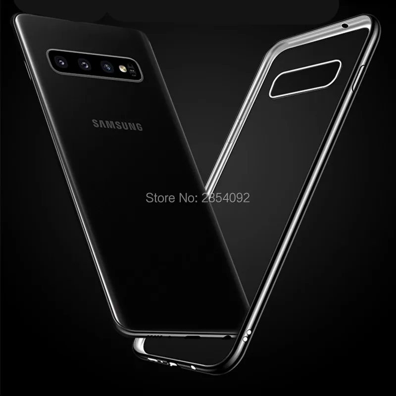 Прозрачный мягкий ТПУ чехол для Samsung Galaxy S10 Plus телефона силиконовый Lite прозрачная