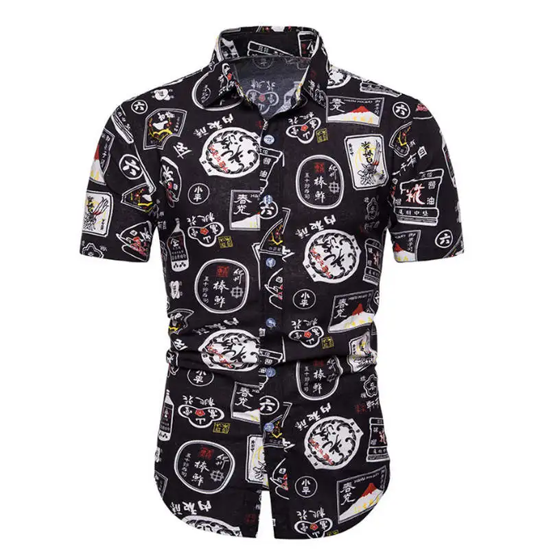 Mens Summer Fashion Beach Hawaiian Shirt Brand Slim Fit Short Sleeve Floral Shirts Casual Holiday Party Clothing Camisa M-5XL | Мужская