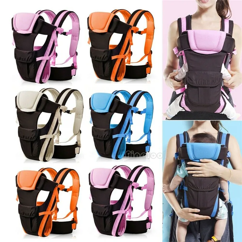 

PUDCOCO Hot Adjustable Breathable Baby Carrier Ergonomic Wrap Sling Fashion Newborn Infant baby Backpack Buckle Cotton Wrap