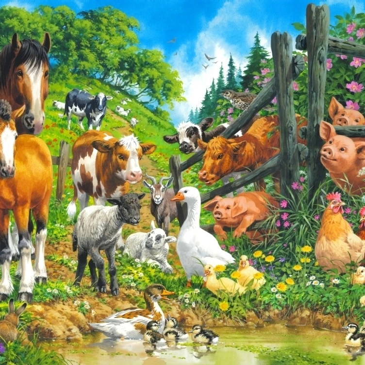 Плакат с изображением фермы Джон Френсис (28x22) | Дом и сад