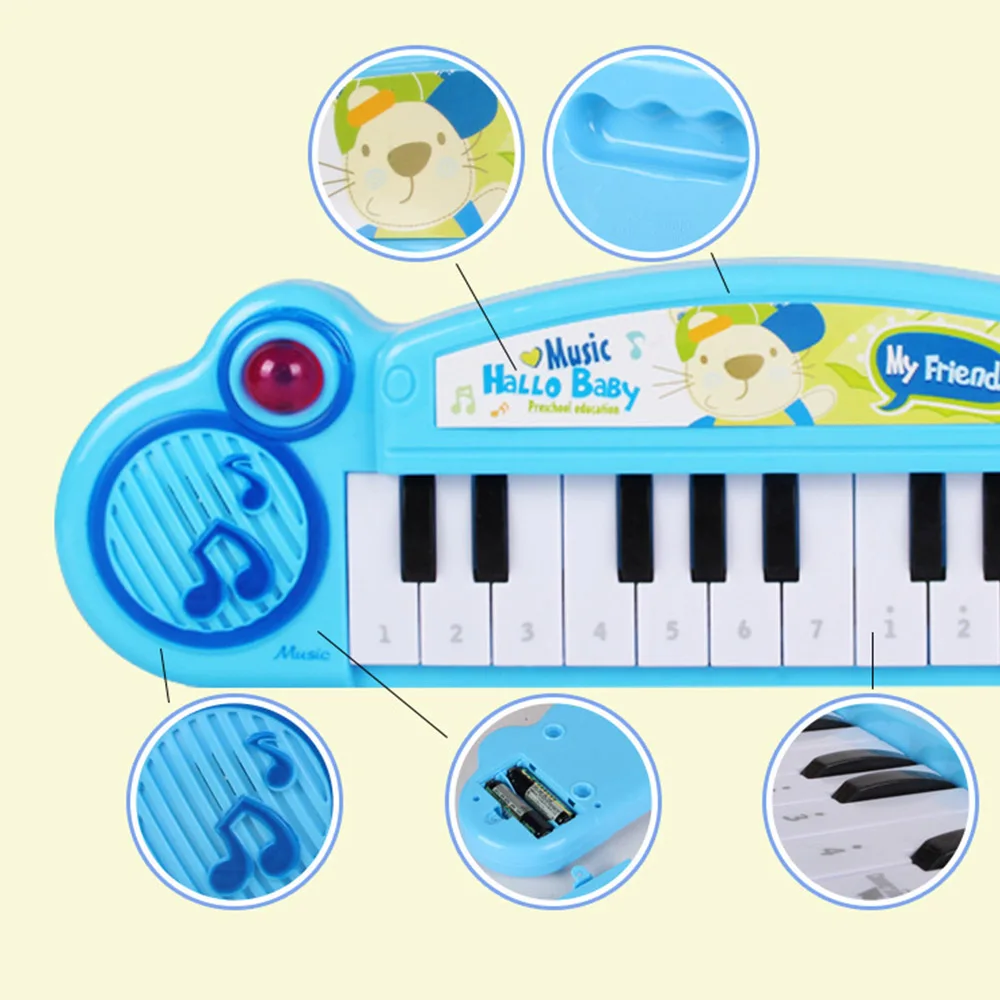 Детский мини музыкальный коврик с клавиатурой игровой фортепиано детская