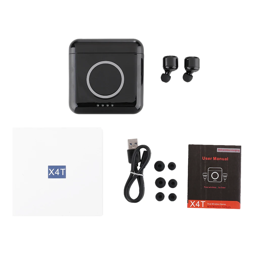 X4T TWS Bluetooth 4 2 наушники в ухо стерео гарнитура музыкальные Поддержка w/ Mic 5200mAh