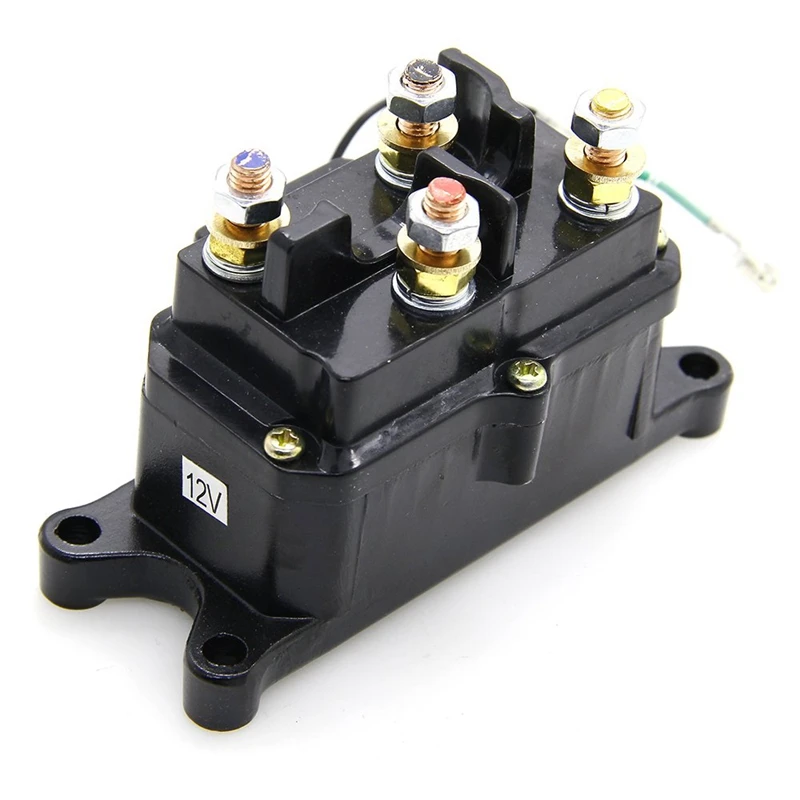 12V электромагнитный релейный контактор лебедки для Atv Utv 2000 5000Lbs лебедки|Детали и