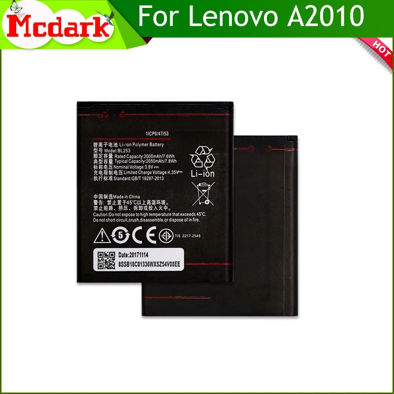 Аккумулятор BL253 для Lenovo A2010 A1000 A1000M аккумулятор AKKU 2050 мАч|battery for lenovo|battery forbattery lenovo