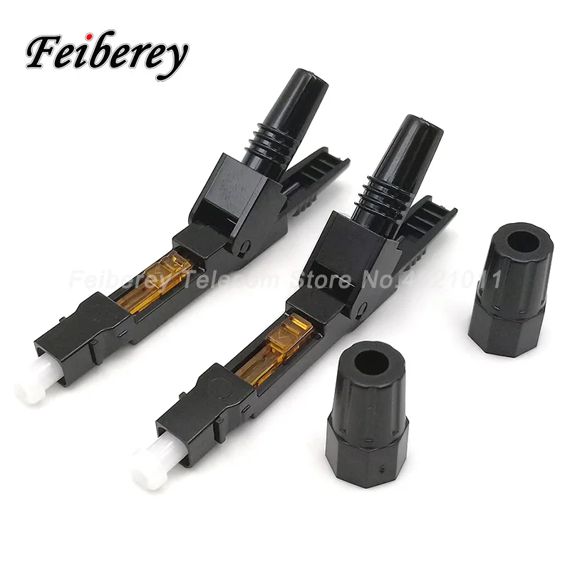 100 шт. SC UPC волоконно оптический Быстрый разъем FTTH новый быстрый одномодовый SC/UPC