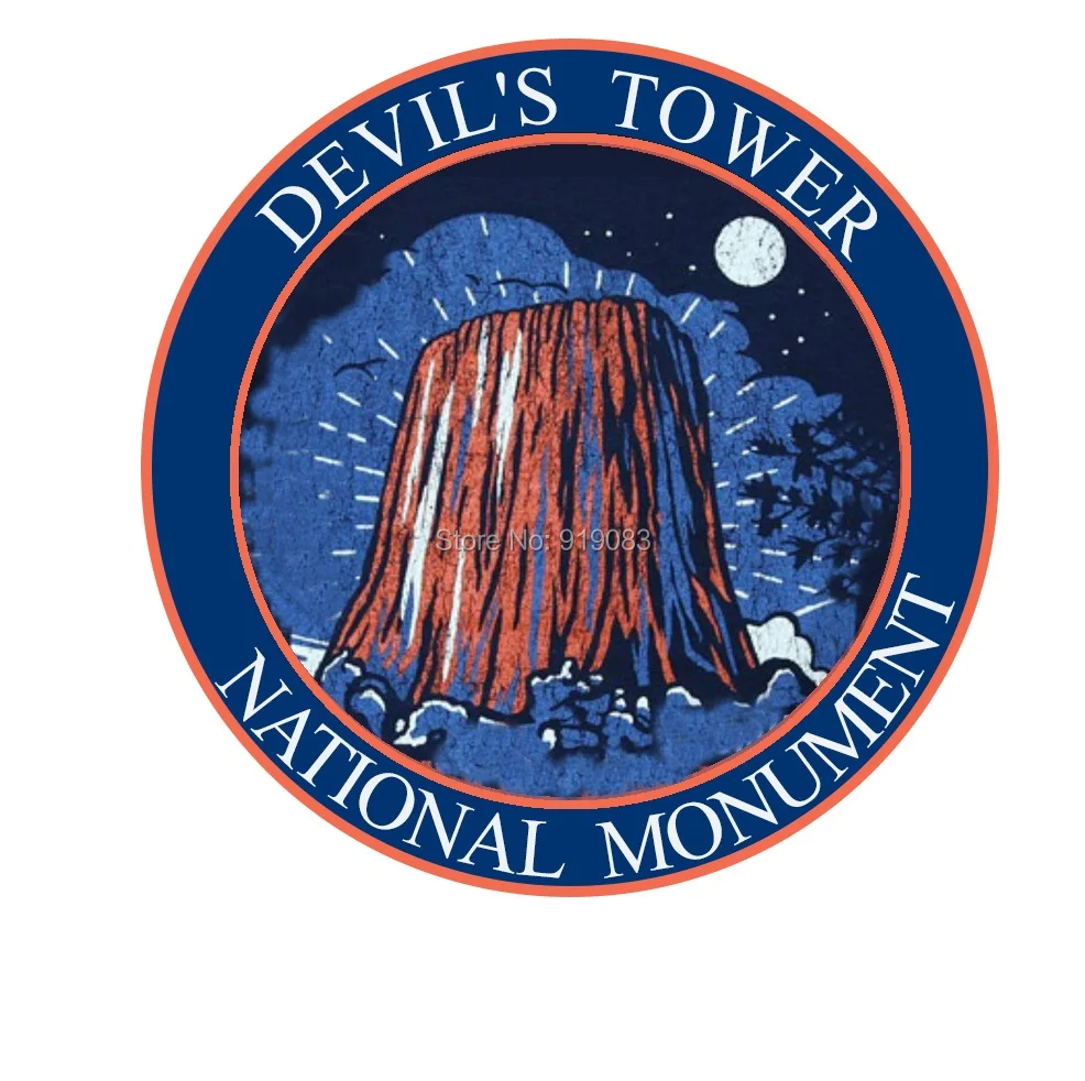 Нашивка с надписью The Devil's Tower термоклейкая сувенирная аппликация эмблемой в