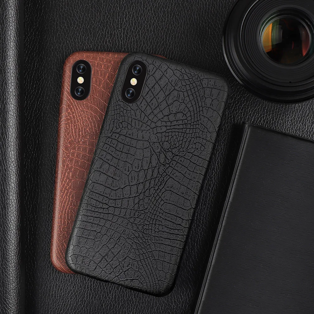 Чехол для телефона из искусственной кожи iphone 11 Pro Max чехол крокодиловой мягкая