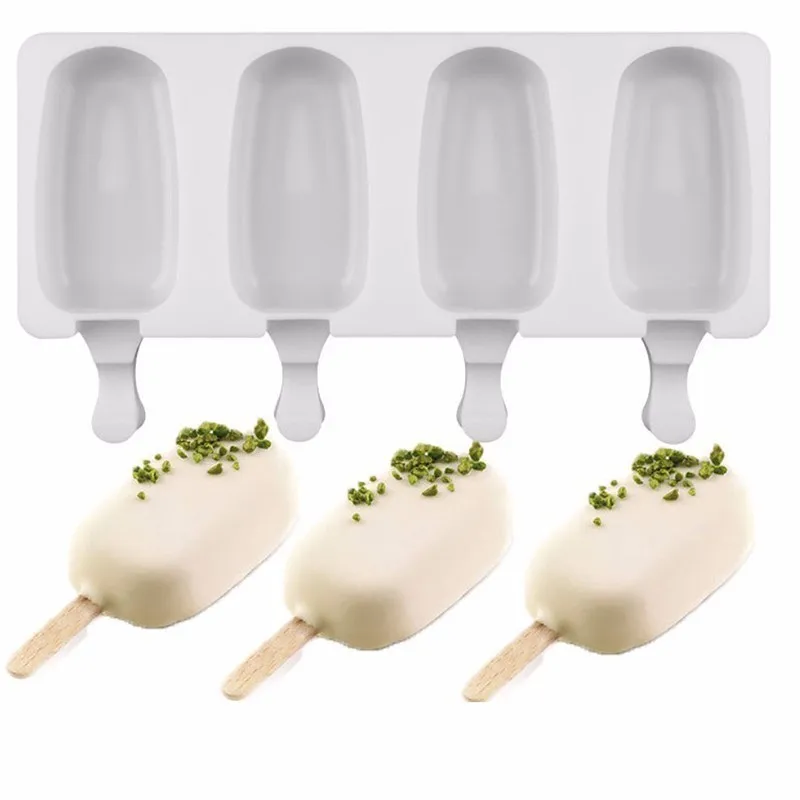 Полостей силиконовая морозильная камера форма для мороженого конфеты бар