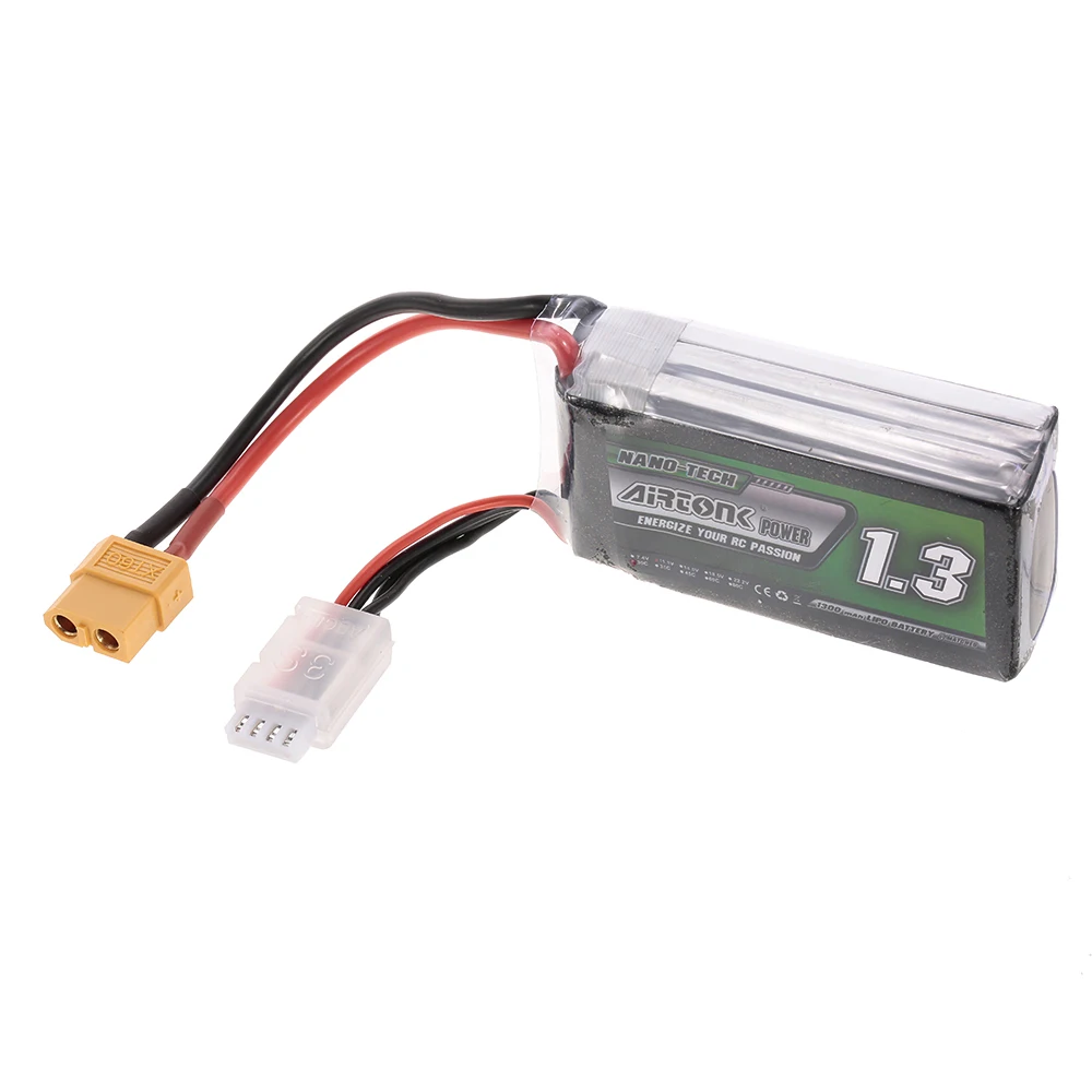 11 1 V 1300mAh 30C 3S перезаряжаемая Li Po батарея с штепсельной вилкой XT60 для RC гоночного