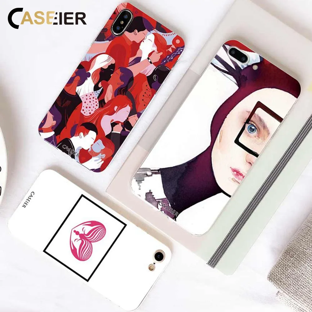 CASEIER чехол для телефона с абстрактным узором iPhone 6 6S 7 8 Plus X XS Max XR 5S художественный
