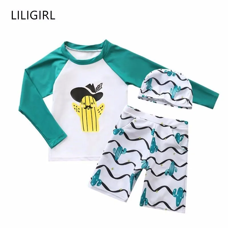 LILIGIRL/пляжный купальный костюм для маленьких мальчиков Новинка 2019 года летняя