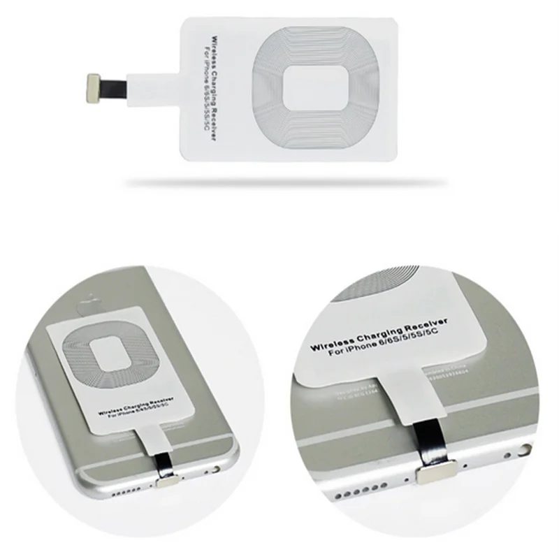 Qi Wireless Charger Receiver Charging Adapter for Samsung Note 3 4 5 S4 S5 IPhone 7 6 6S Plus SE 5S Android Micro USB Induction | Мобильные