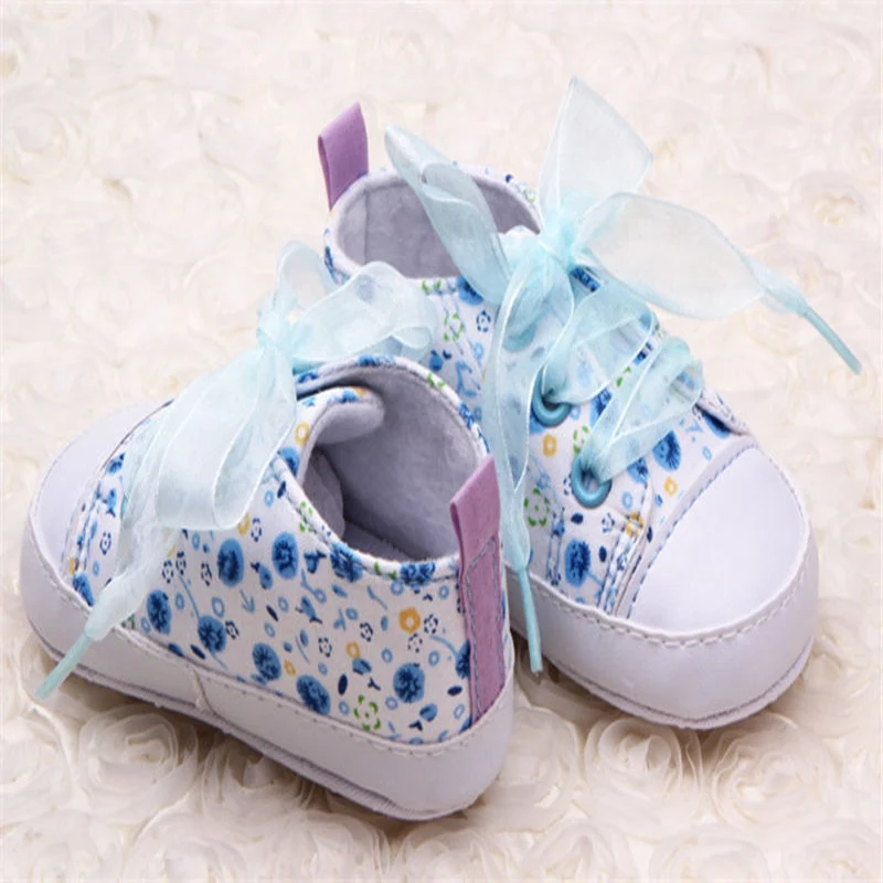 Для новорожденных детей Цветочная мягкая подошва детская обувь для девочек