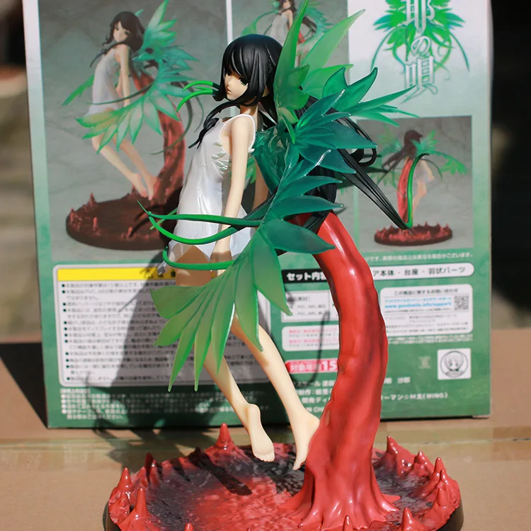 Экшн фигурка 26 см блестящее белое платье SaYa No Uta Saya украшение из ПВХ зеленые